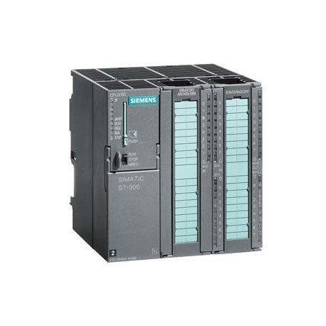 SIMATIC S7-300, CPU 313C, CPU compacta con MPI, 24 ED/16 SD, 4EA, 2SA, 1 PT100, 3 contadores rápidos