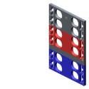 SIMATIC ET 200, 10 etiquetas de codificación por color para ET 200SP, 4 x gris + 4 x rojo + 4 x azul
