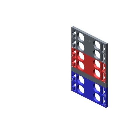 SIMATIC ET 200, 10 etiquetas de codificación por color para ET 200SP, 4 x gris + 4 x rojo + 4 x azul