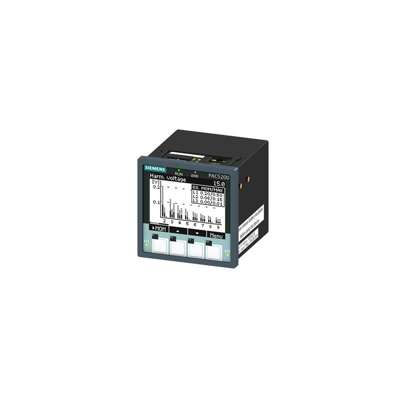 SENTRON PAC5200, LCD, 96X96MM POWER MONITORING DEVICE INSTRUMENTO DE PANEL PARA MEDIR VARIABLES ELEC