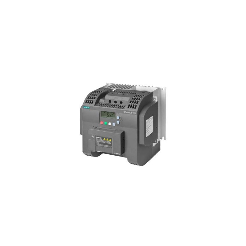 SINAMICS V20 3AC380-480V -15-+10% 47-63HZ RATED POWER 0.75KW WITH 150% OVERLOAD FOR 60SEC INTEGRATED