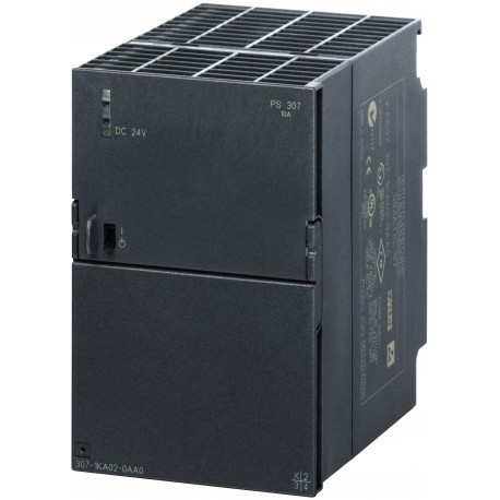 SIMATIC S7-300, PS 307 de 10 A, fuente de alimentación estabilizada, entrada: AC 120/230 V, salida:
