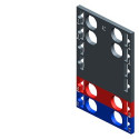 SIMATIC ET 200, 10 etiquetasde codificación por color para ET 200SP, 8 x gris + 2 x rojo + 2 x azul,