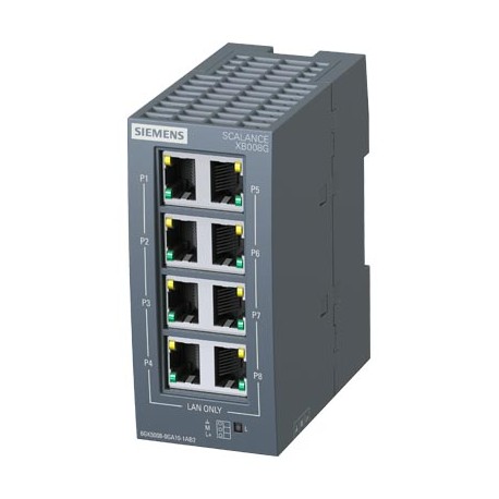SIMATIC NET, SWITCH INDUSTRIAL ETHERNET SCALANCE XB008