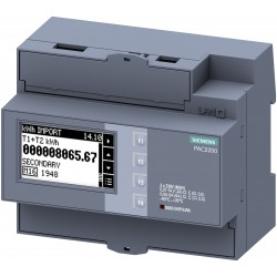 SENTRON PAC2200, APARATO DE MEDIDA, LCD, 3 FASES, MODBUS RTU + MID