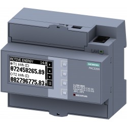 SENTRON PAC2200, analizador de red, trifásico, Modbus TCP+ MID