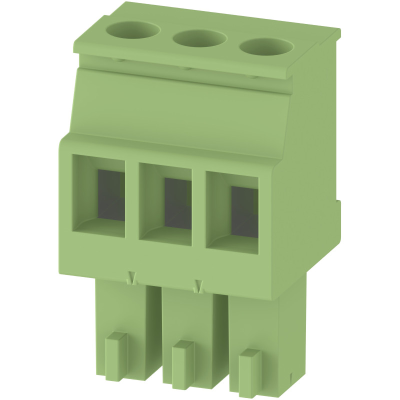 BLOQUE DE BORNES DE TORNILLO DE 3 POLOS