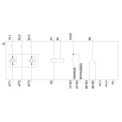 3RW50 480V 370A 110-250V resorte analógico